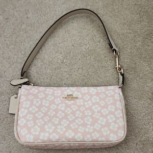 Coach Nolita 19 with graphic ditsy floral print